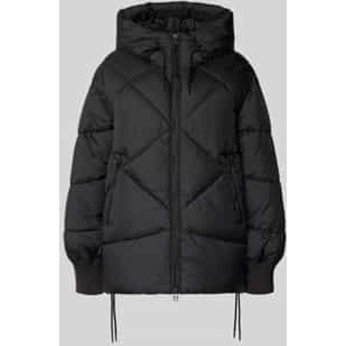 Comfort fit gewatteerd jack met capuchon