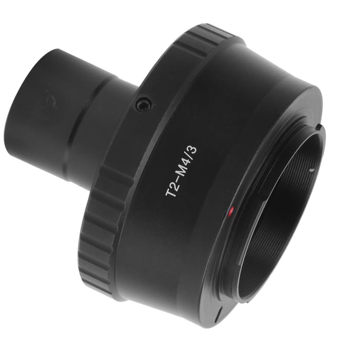 Telescoop 0.965in T-Mount Adapter en voor T2-M43 Lensadapter voor Olympus M43 Camera black