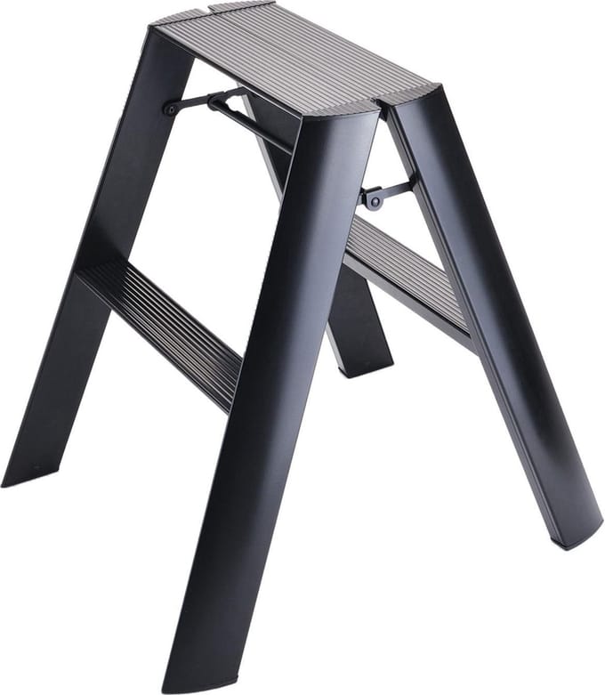 Hasegawa Design Trapladder - Zwart - 2-staps - Lucano ML