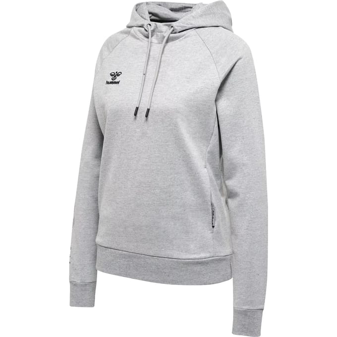 Katoenen damessweatshirt met capuchon Hummel Move Grid