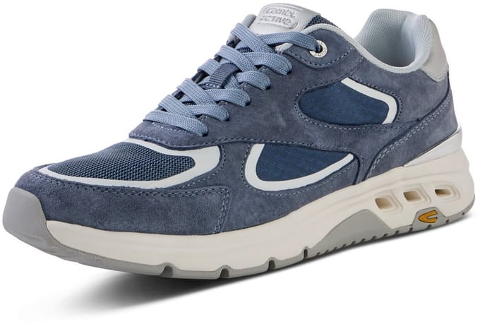 camel active Casual sneaker met comfort voetbed - Maat - Blauwwomenswear-39