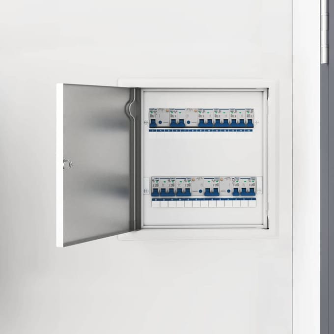 vidaXL - Access - Panel - Wit - 33 - x - 33 - x - 3 - cm - Staal