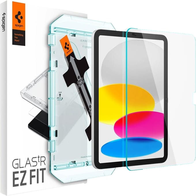 Spigen GLAStR EZ Fit Screenprotector + Applicator voor de Apple iPad 11 (2025) 11 inch A16 / iPad 10 (2022) 10.9 inch
