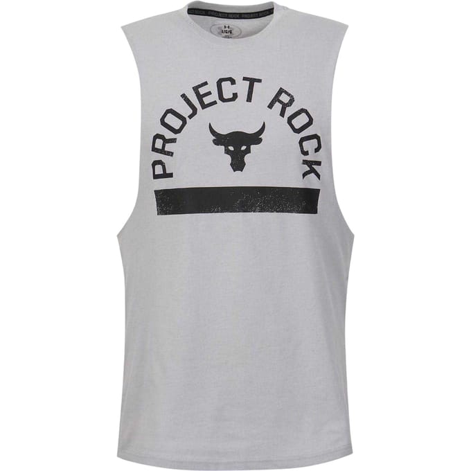 Under Armour Heren Project Rock Graphic Tanktop (Grijs)