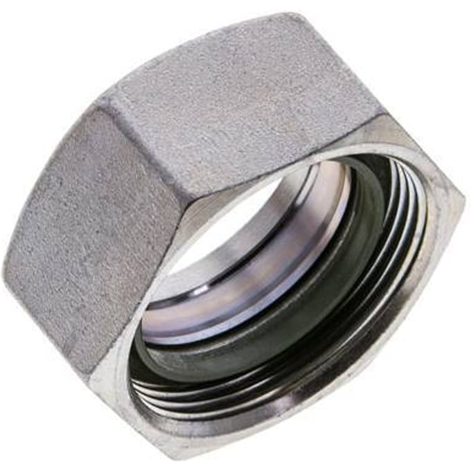 35 M45x2 End Cap Stalen FKM