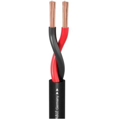 Sommer Cable 440-0051FC Luidsprekerkabel 2 x 4 mm² + 2 x 4 mm² Zwart per meter