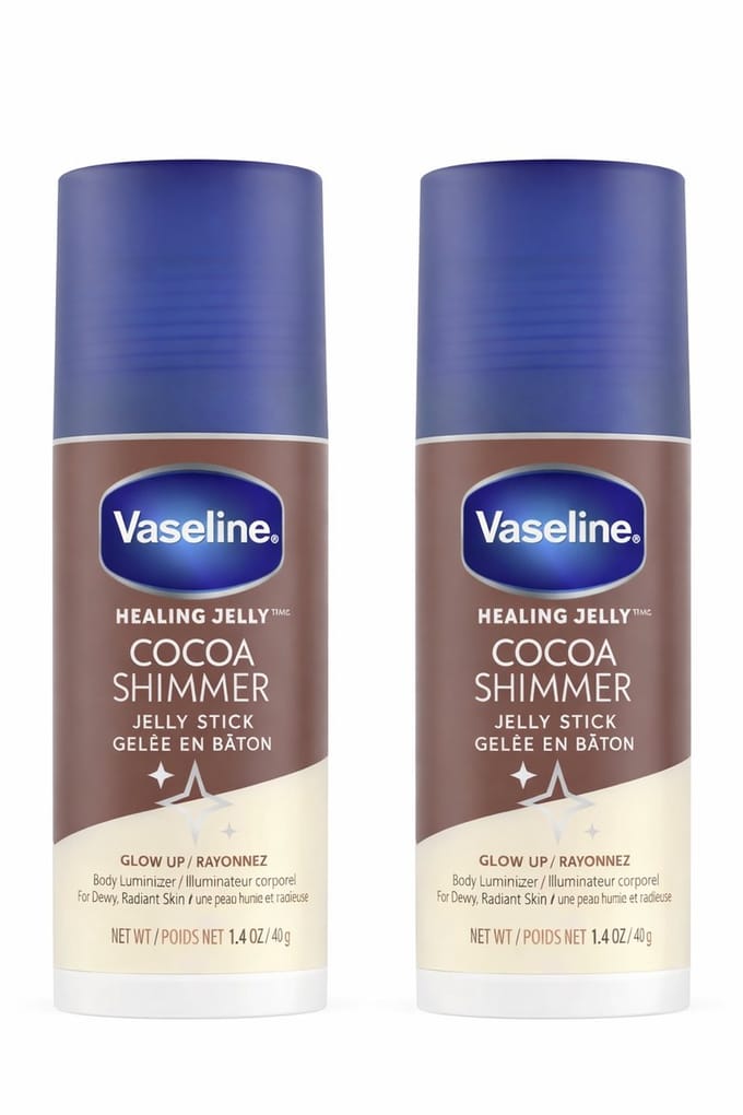 Vaseline Jelly Stick Balm Cacoa Shimmer Glow 2 Stuks
