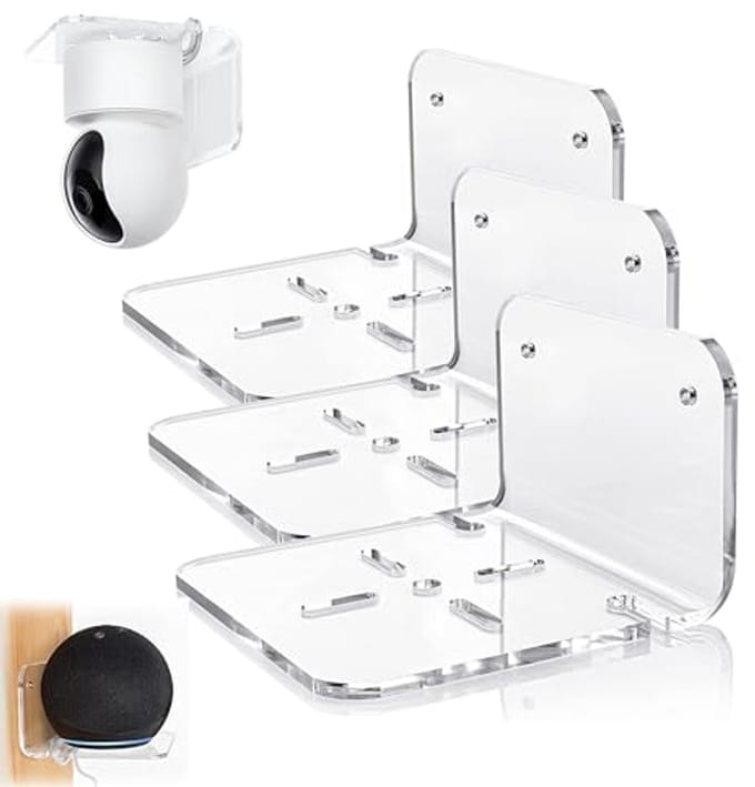 Transparante Camerahouder voor Wandmontage - 3 Stuks Acryl