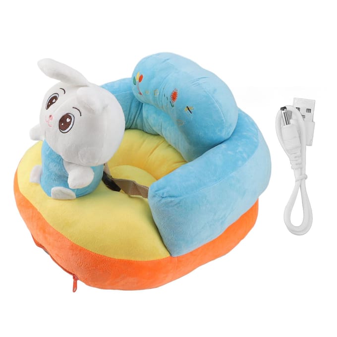 Siège de soutien pour bébé, canapé doux en peluche, confortable, angle réglable, fonction Bluetooth, siège bébé blue