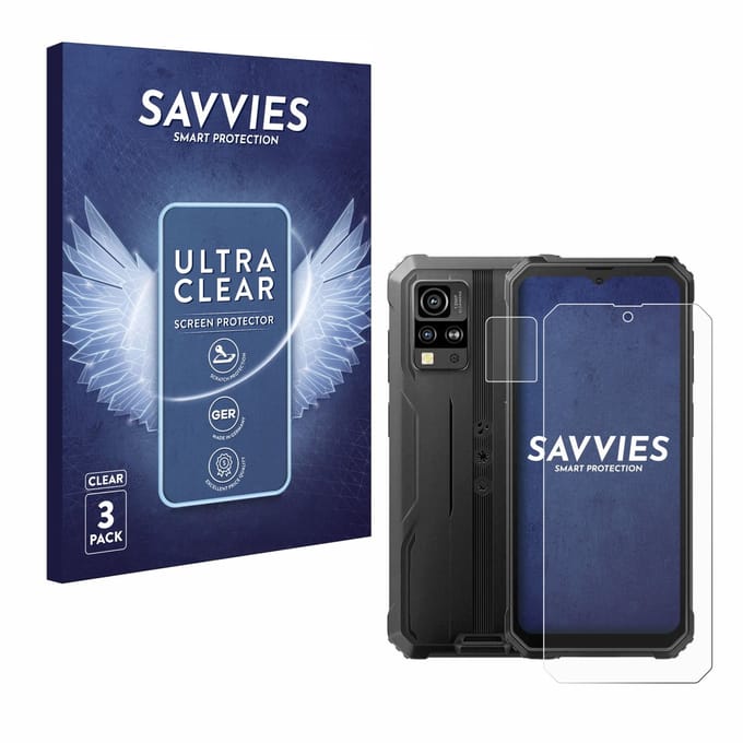 Savvies - Screenprotector voor Blackview BV4800 / SE - Folie Beschermfolie transparant 6 Stuks