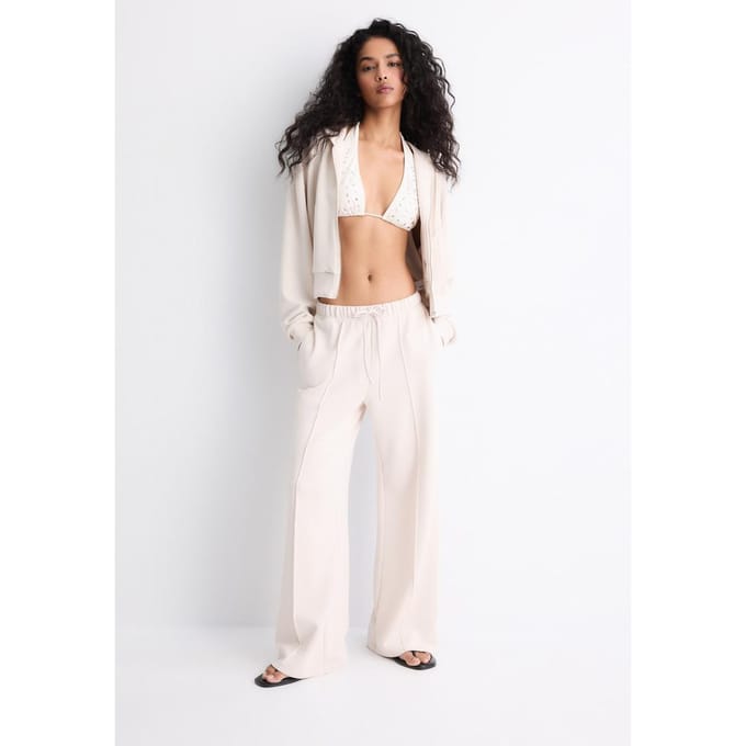 Stradivarius Soft touch sweater met rits  Steen S