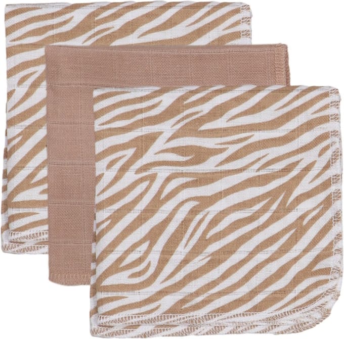 Blush & Blossom Zebra 30 x 30 cm 3 Stuks Hydrofiel Monddoekjes TR-BB443407