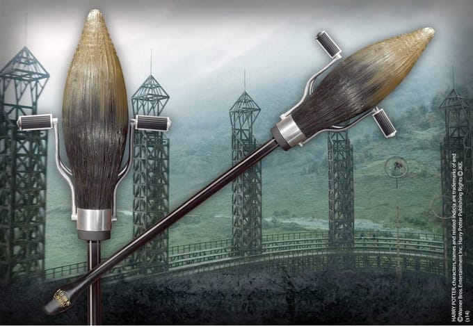 The Noble Collection Harry Potter Verzamelobject Replica 1/1 Nimbus 2001 Broom Zwart/Bruin