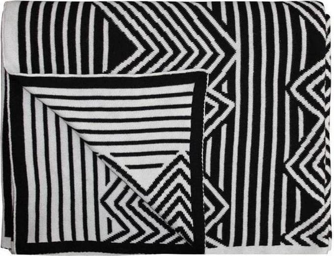 Essenza Yilka Plaid - 130x170 cm - Black/White