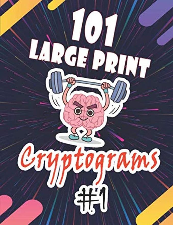 Grote Cryptogrammen: 101 Puzzels voor Volwassenen en Kinderen