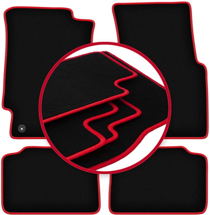 CARLUX-RED automatten voor: Honda Civic V hatchback (1991-1996)