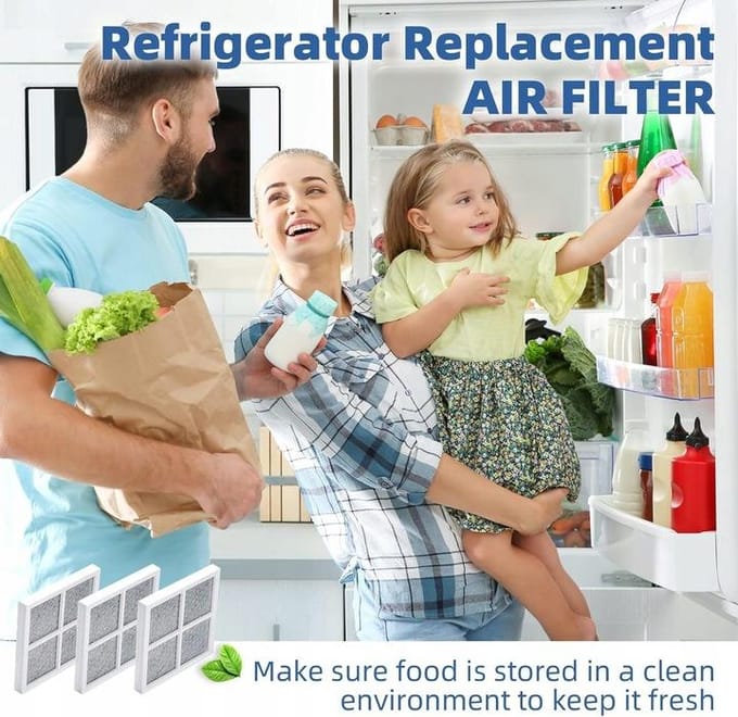Aqualogis AL-12F - Antibacterieel Filter - LG Fresh Filter - Verwijderbare Luchtfilter - 80mm x 80mm x 8mm
