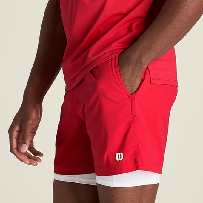 Wilson Tennis Volley 6´´ Unlined Korte Broek Rood M Man