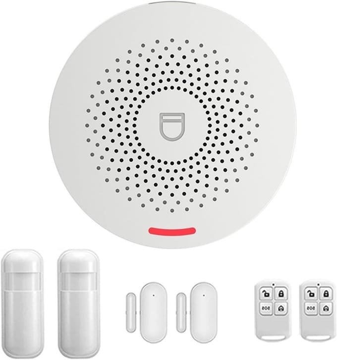 Home Security Alarm - Alarm Systeem - Woning Beveiligen - Met Deur Sensor - 79x46mm - Wit