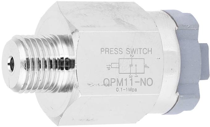 Pressure switch, adjustable air pressure switch, shutter QPM11-NO switch G1/4in IP54 AC220V 48VAC/DC