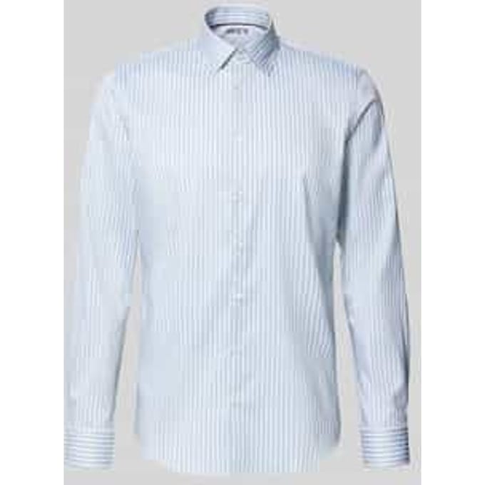 Slim fit zakelijk overhemd met Kentkraag