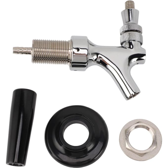 Robinet de bière pression réglable G5/8, régulateur de débit en laiton, facile à installer, robinet de bière réglable 2in gray