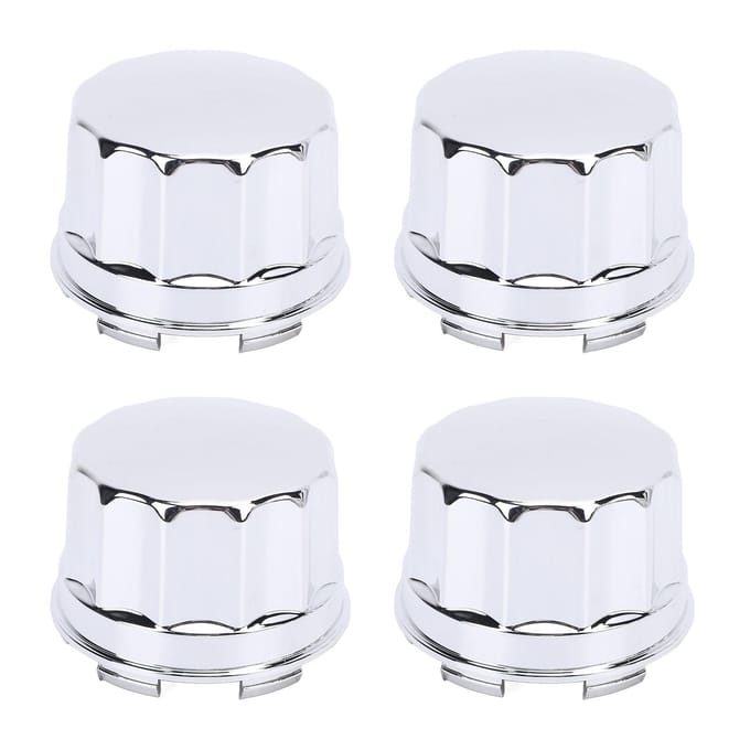 4 Stuks ATV Band Wielnaafkap Elektroplating Afwerking Midden Wielnaafkap Afdekking voor 8Inch 10inch 12inch 14inch Legering white