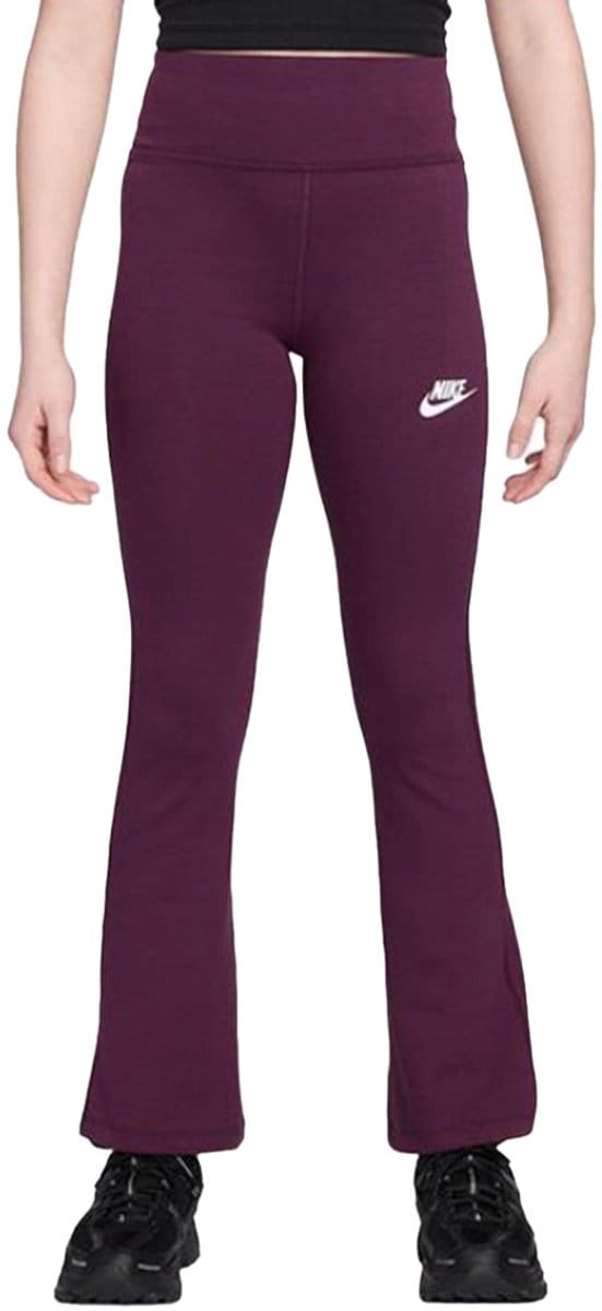 Nike classic flare tight in de kleur paars.