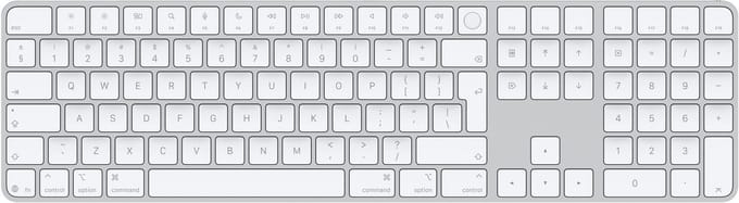 Apple Magic Keyboard met Touch ID en numeriek toetsenblok - Internationaal Engels - Wit