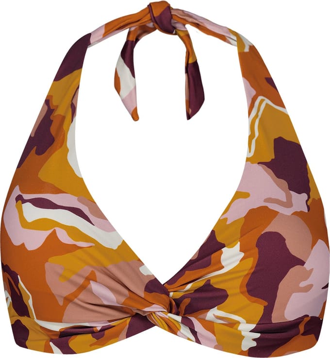 Barts Lunan Cross Halter Vrouwen Bikinitopje - maat 36 - Oranje