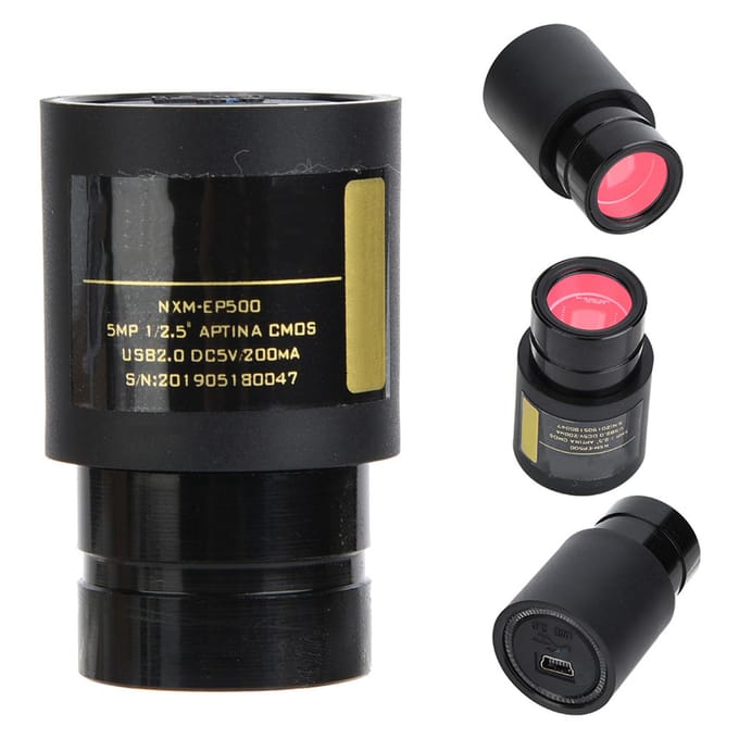 5MP USB 2.0 Elektronisch Oogstuk voor 23.2mm 30.0mm 30.5mm Microscoop Drivervrij Met Twee Adapterringen