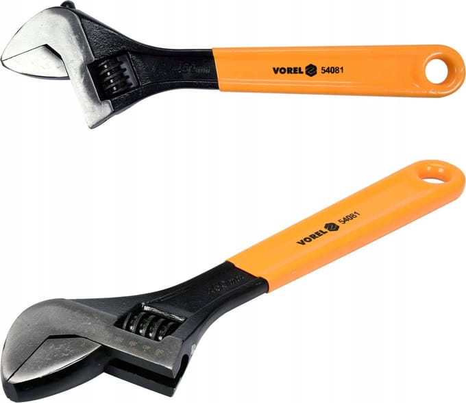 Vorel - Instelbare Sleutel - 450mm - Gumgreep - Roestbestendig