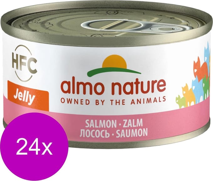 Almo Nature  Natvoer Katten - HFC Jelly - Zalm 24 x 70g