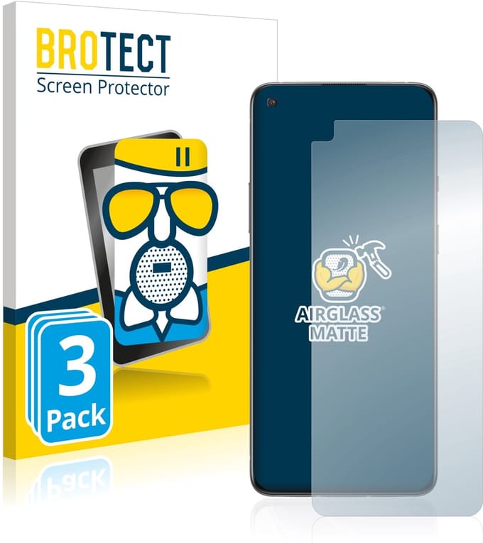 BROTECT - Screenprotector voor OnePlus 8T - Folie Beschermfolie Beschermglas matte 3 Stuks