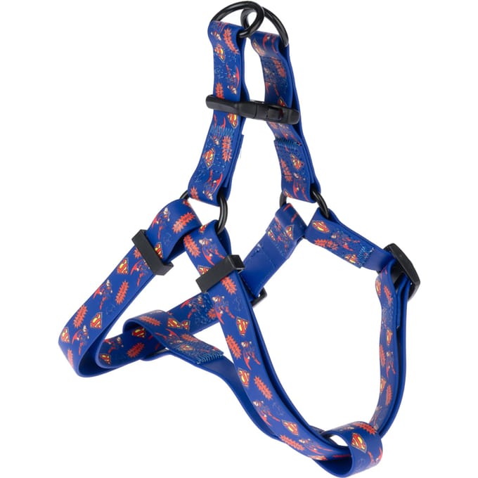 DC Superman harnas, blauwe maat M 51-66cm borstomtrek hond