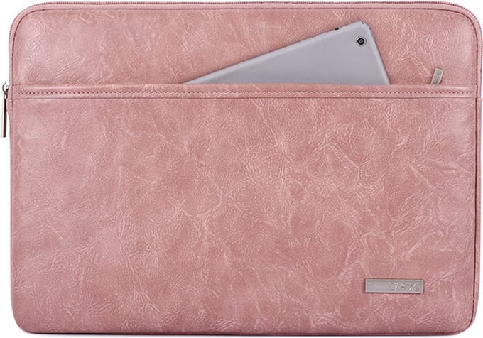 Laptophoes 15.6 Inch GR - Laptop Sleeve - Roze/Bruin