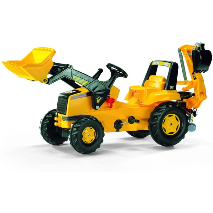 Rolly Toys 813001 Rollyjunior Cat Tractor Met Lader En Graafarm