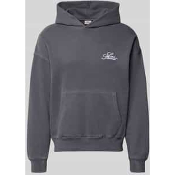 relaxed fit hoodie van puur katoen model 'TWO HORSE'