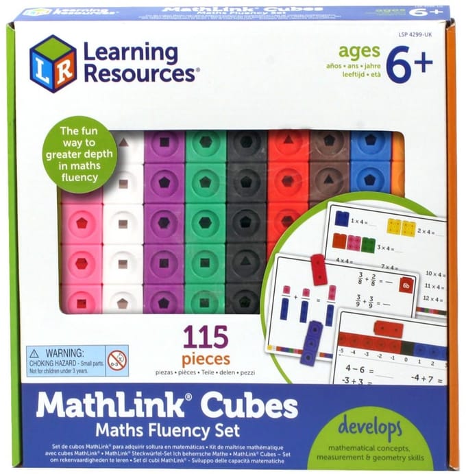 Learning Resources MathLinkÂ® Cubes Number Blocks, Vlot rekenen