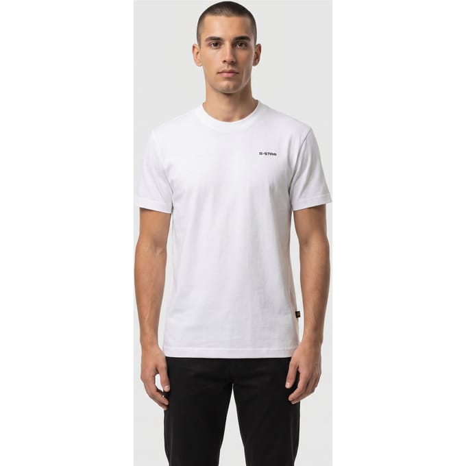 G-Star Chest Logo R T White Taglia: L | Magliette basic Outlet | Uomo | Bianco