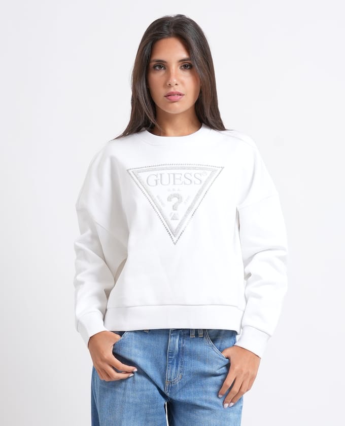 Dames sweatshirt Guess Triangle Glitter