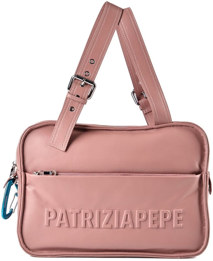 Patrizia Pepe Schoudertas Leder 34 cm - Dames - terracotta
