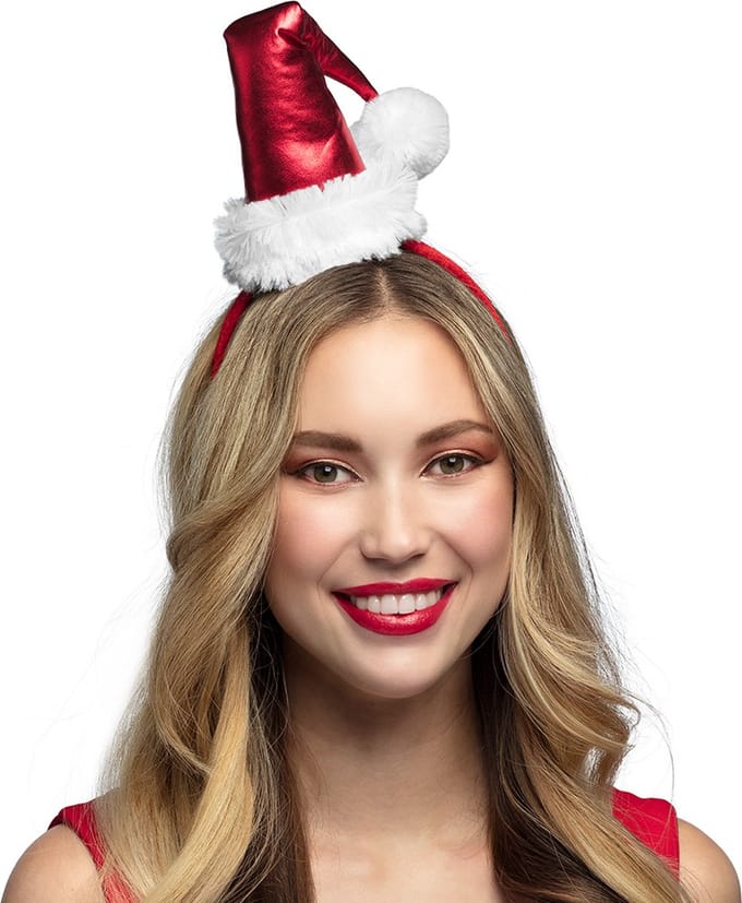 Boland - Diadeem Kerstmuts - Één maat - Volwassenen - Unisex - Kerst