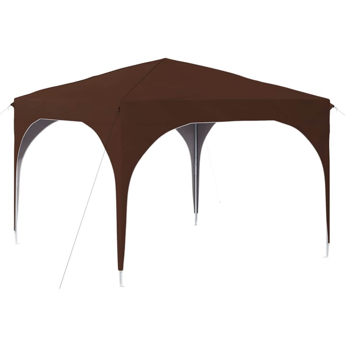 vidaXL - Pop-up - Feesttent - 290 - x - 290 - x - 245 - cm - Bruin