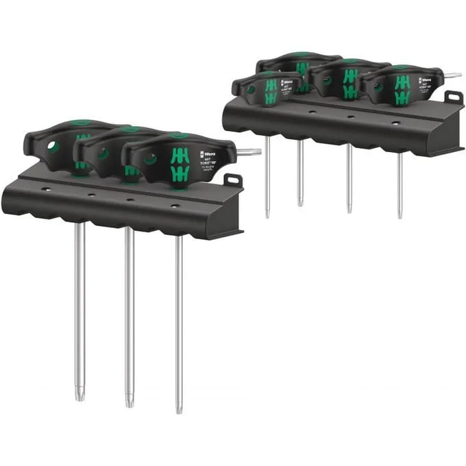 Wera 467/7 Torx HF Set 1 screwdriver set T-handle Torx screwdrivers with holding function 7 pieces