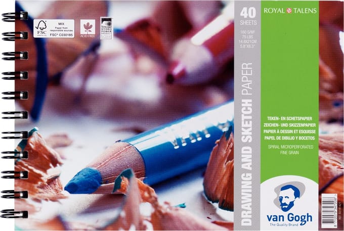 Van Gogh schetsboek - wit papier - FSC mix