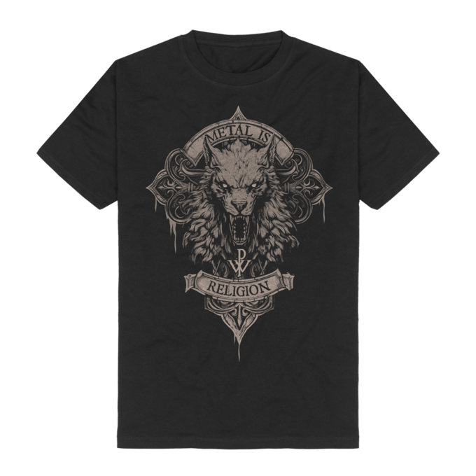 Powerwolf T-shirt - Wolfhead - S tot 3XL - voor Mannen - zwart