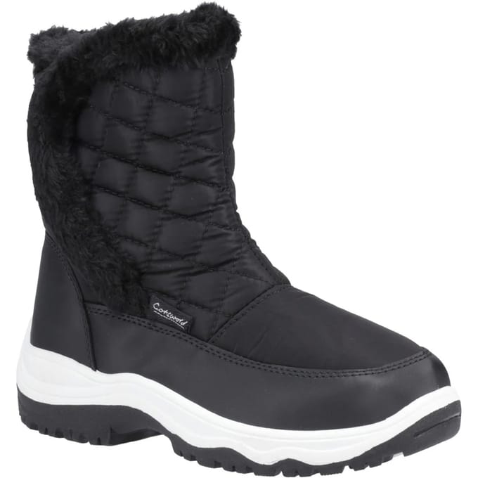 Cotswold Dames/Dames Butterrow Sneeuwlaarzen (Zwart)