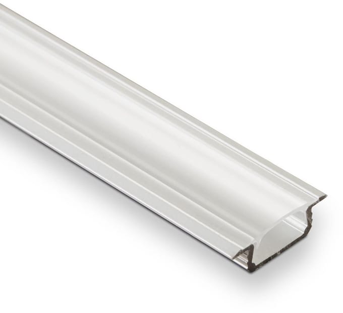 5 x SOTECH LED- Profiel-44 Inbouwprofiel 2000 x 22 mm met klare diffusiediffusieafdekking