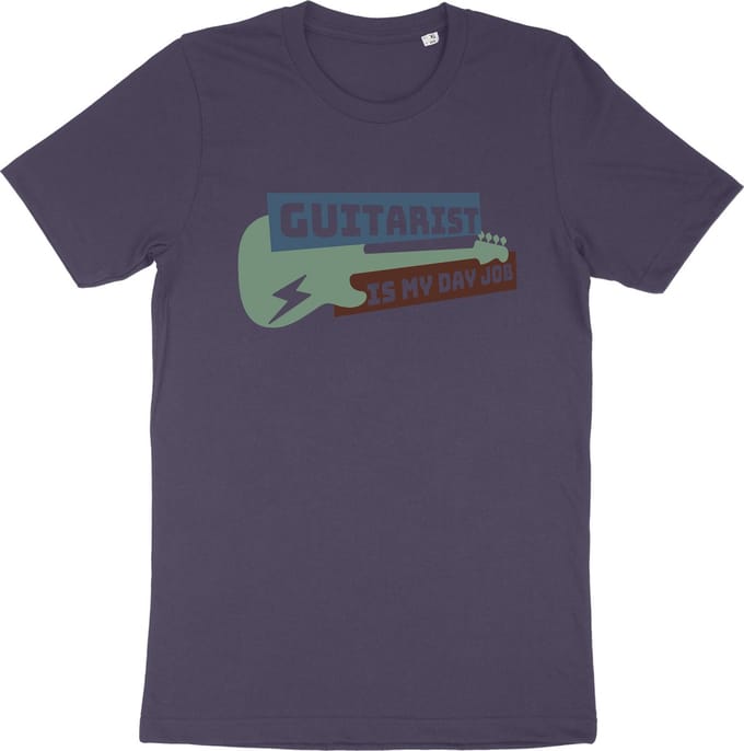 Gitaar Liefhebber T Shirt - Muzikant - Paars - M